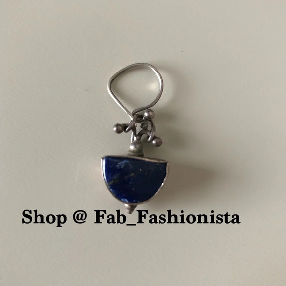 Lapis sterling silver pendant piece - Picture 1 of 6